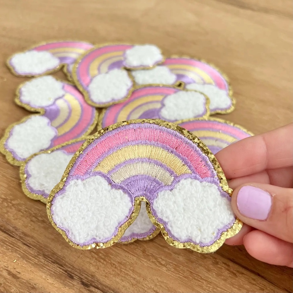 New rainbow patch self adhesive